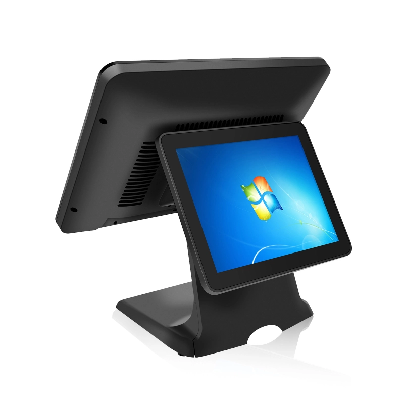 Double Sided Display 15.6+11.6 Inch 256GB WiFi 6 Win11 Dual Screen Cash Touch Monitor All-in-One POS Terminal