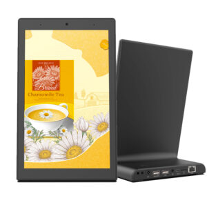 Vertical desktop 10.1 inch touch screen PC L shape Android tablet