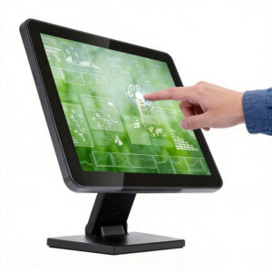 Cashier touch display